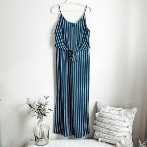 Monteau Striped Jumpsuit
